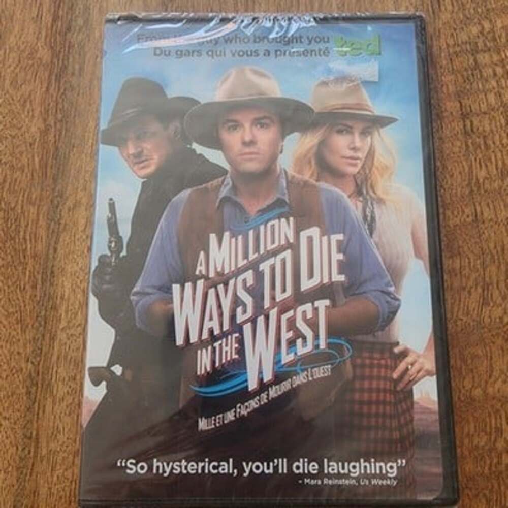 A Million Ways To Die In The West DVD Seth MacFarlane Comedy Sealed Special